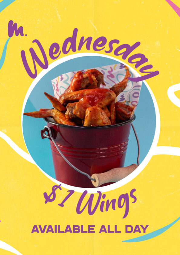 $1 Wings Wednesday at Monsoons